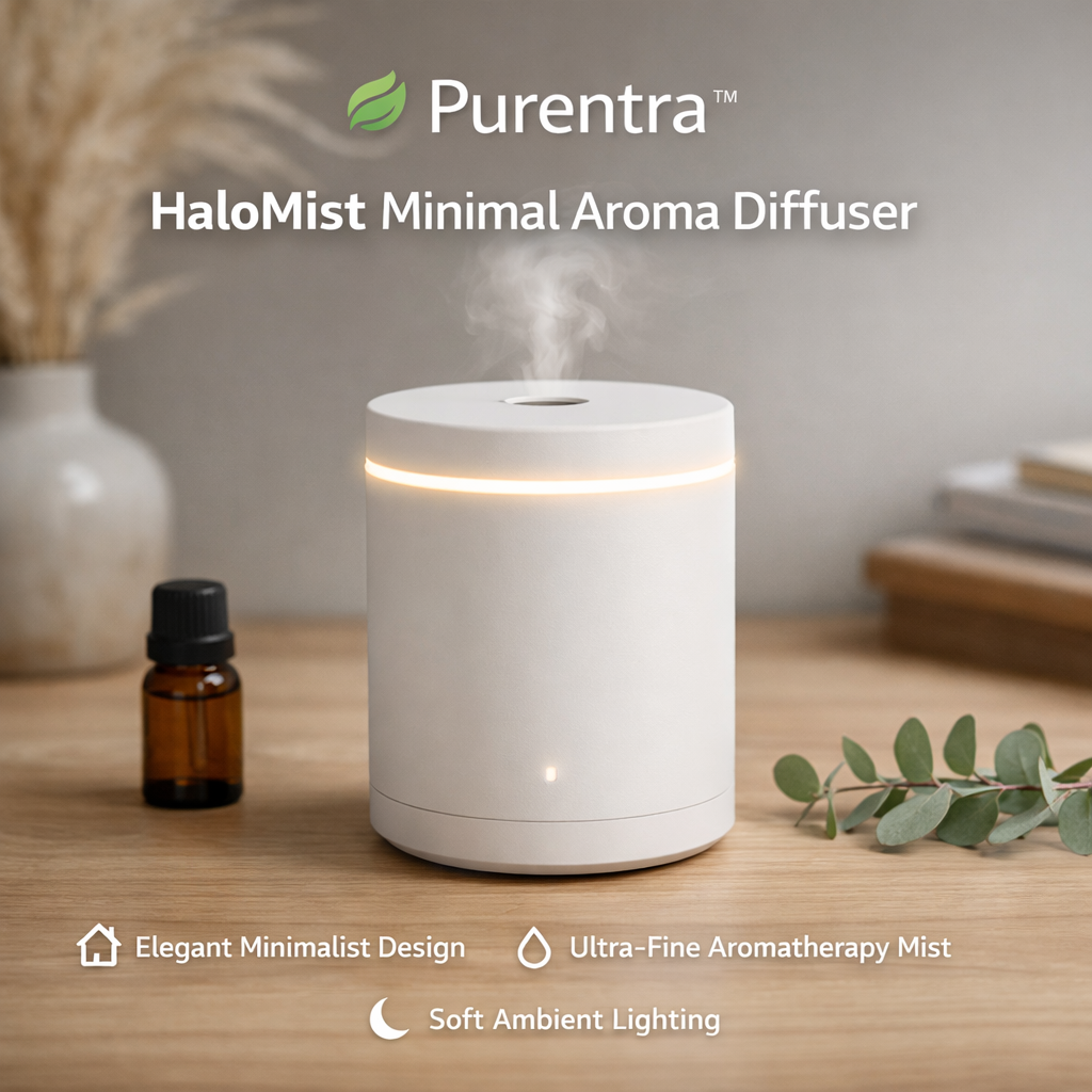 Purentra™ HaloMist Minimal Aroma Diffuser