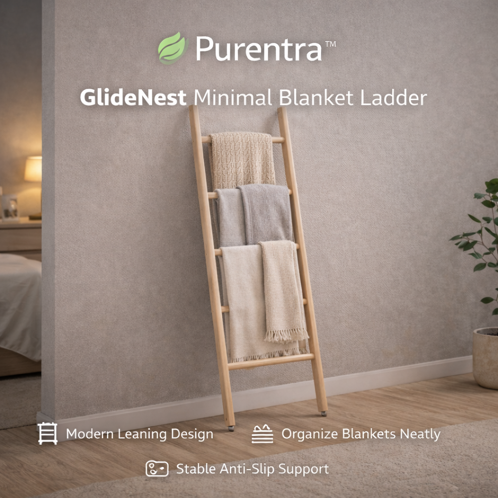 Purentra™ GlideNest Minimal Blanket Ladder